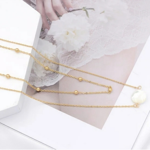 Brand New Gold Pearl Choker Mother Pearls 14k - Picture 3 of 7